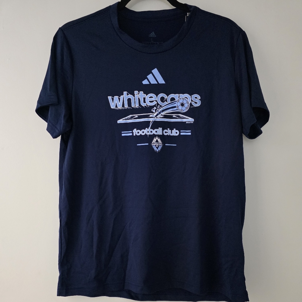 Adidas Women's Dark Blue Whitecaps Tee